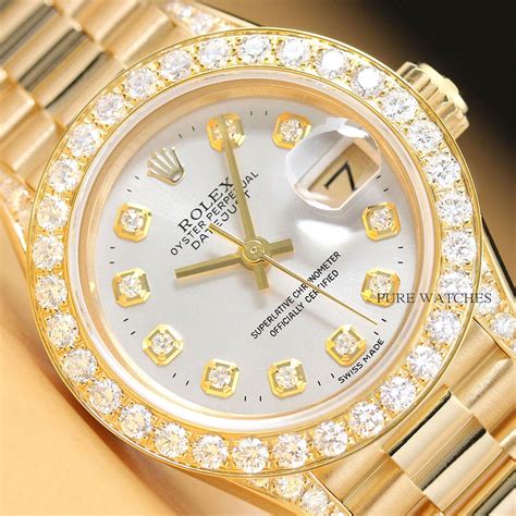 rolex women's gold watch price|More.